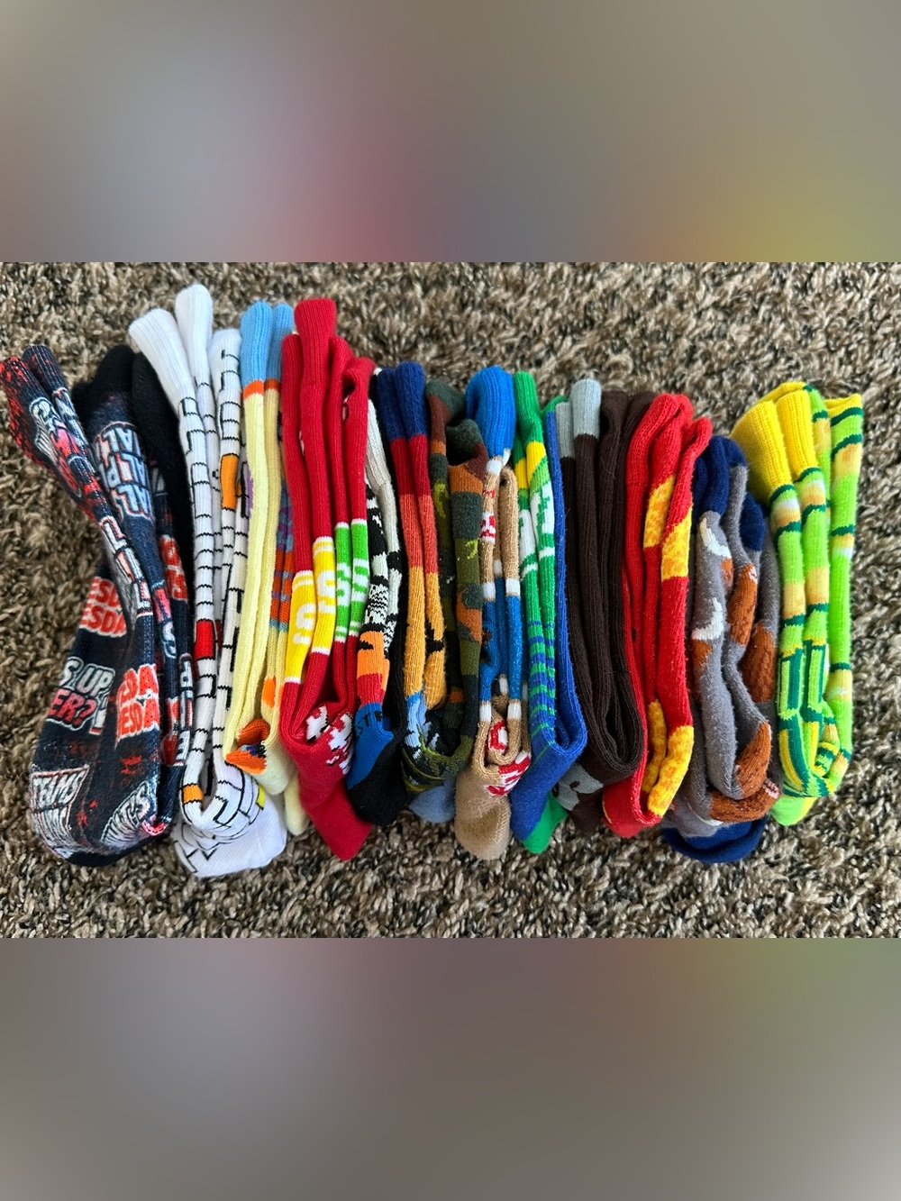 Fun Collection of Novelty Pop-culture Crew Socks - 12 pair - Picture 4 of 4